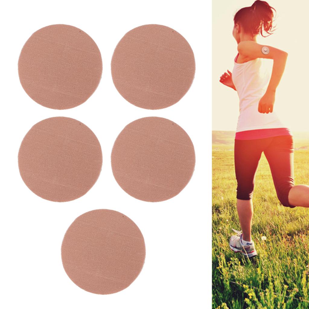 5pcs Portable Adhesive Patch Falling Prevention Breathable Cotton Adhesive Cover for Sensor