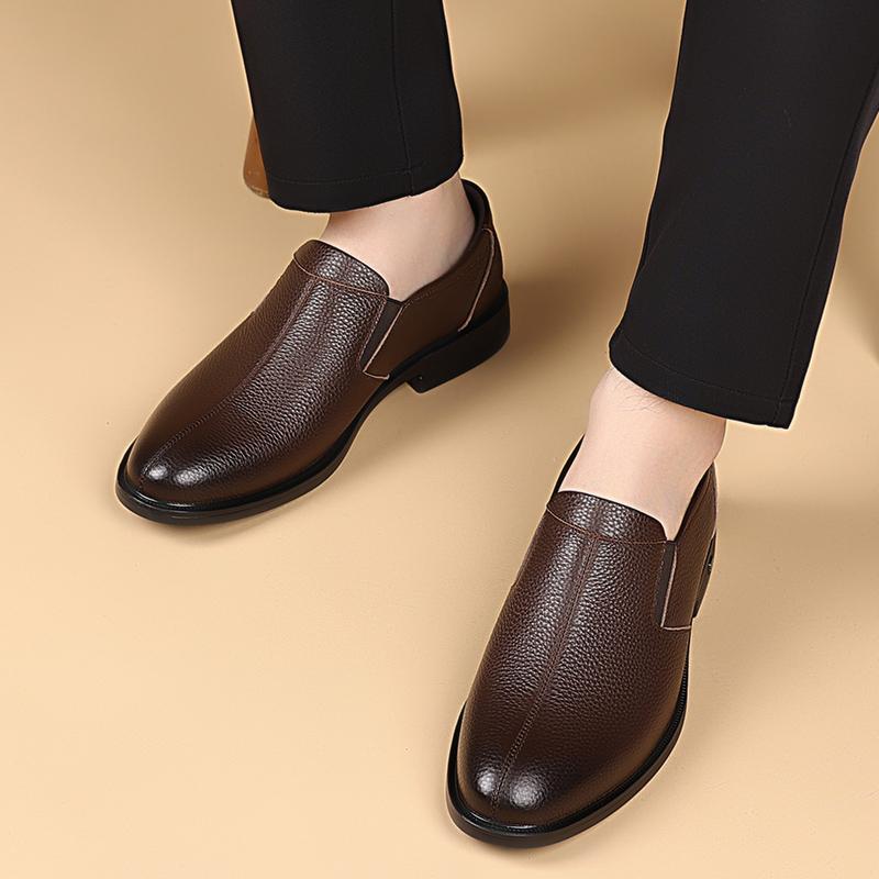 Fashion Hot Selling Adult Business Leather Shoes Minimalist and Comfortable Flat Bottomed Retro Style Work and Party Adult Fashion