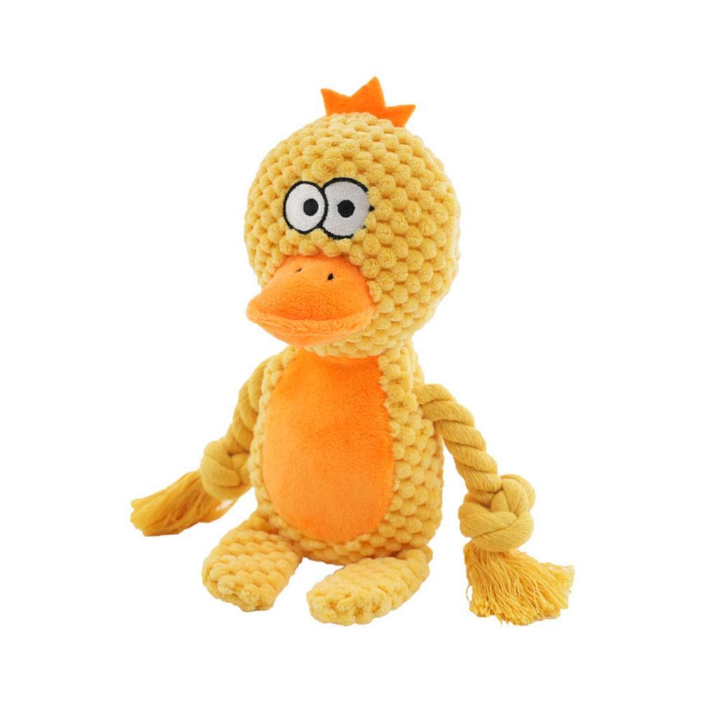 

Stuffed Small Joint Dog Plush Chew Toy Indestructible Bite Resistant Sound Puppy Squeaker Dogs Rattle For Pet Toys Supplies