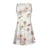 Women's Summer Casual Round Neck Printed Dress Sleeveless Dress With Pockets
