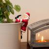 Santa Claus Flower Pot Wall Hanging Decorations for Home Wall Decorations  Merry Christmas Decorations