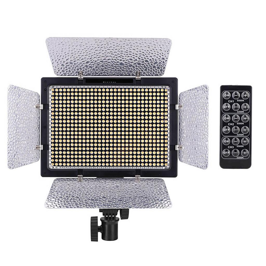 YN600L 600 LED Studio Video Light Lamp Color Temperature Adjustable for Canon Nikon Camcorder DSLR with Remote Control