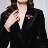 Crystal Bee Badges Pins for Women Men Fashion Unisex Clothing Insect Series Classic Brooches Corsage Lapel Pin