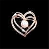 Korean Style Pearl Brooch: Versatile Floral Diamond Pin for Women's Coats