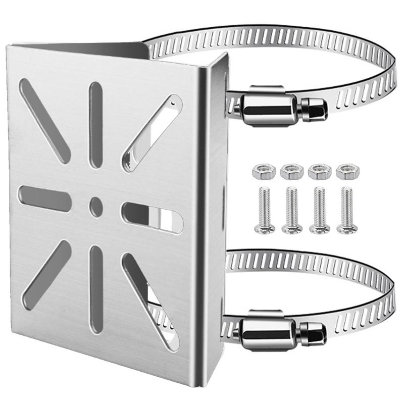

Universal Poles Adapter Brackets Cameras Easyly Installation Rustproofed Steel Construction For Various Pipe Size
