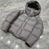 Womens Short Puffer Jacket With Hood 90% White Duck Down Ultra-Soft Cloud-Like Warmth Loose Fit Winter Coat