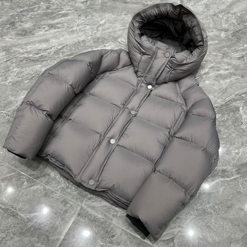 Womens Short Puffer Jacket With Hood 90% White Duck Down Ultra-Soft Cloud-Like Warmth Loose Fit Winter Coat