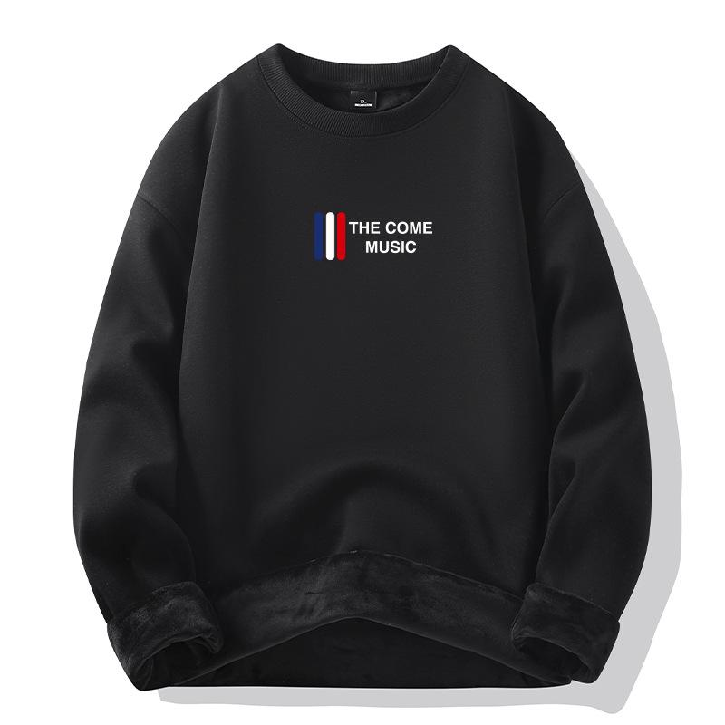 Módní teplá pánská mikina s kapucí, zateplená mikina, pánská nová bavlněná svetr, zahuštěná volná bunda