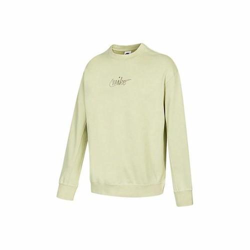 Nike Embroidered Logo Crewneck Sweatshirt for Men in Green XL зелёный