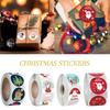 Christmas Cartoon Sticker Thank You New Stickers Rolling Pack Stickers Lables Packaging Stickers Roll