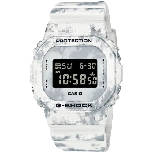 

G-Shock DW5600GC-7 Grunge Snow Camouflage Watch, Black/White