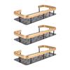 Shower Storage Rack 3 Layers Punch   Rectangle Aluminum Shower Shelf Basket for Home Bathroom