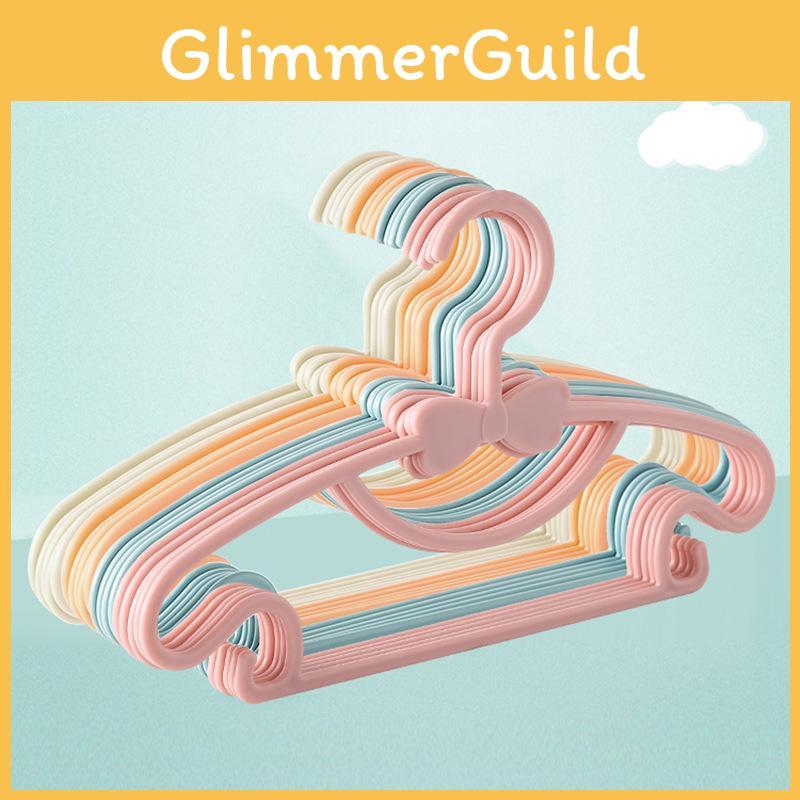 Newborn Clothes Hanger With Plastic Material And Decorative Bow For Baby Room