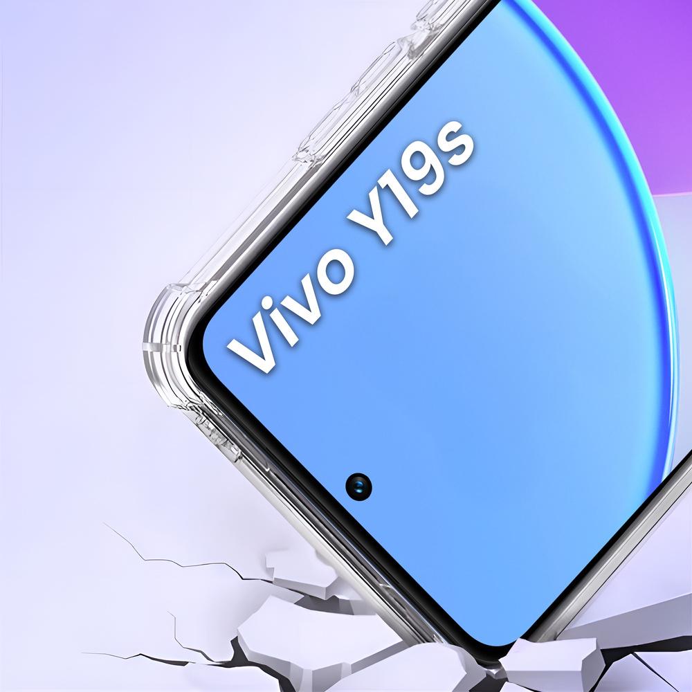 Case for Vivo Y19s, Dropproof, Transparent
