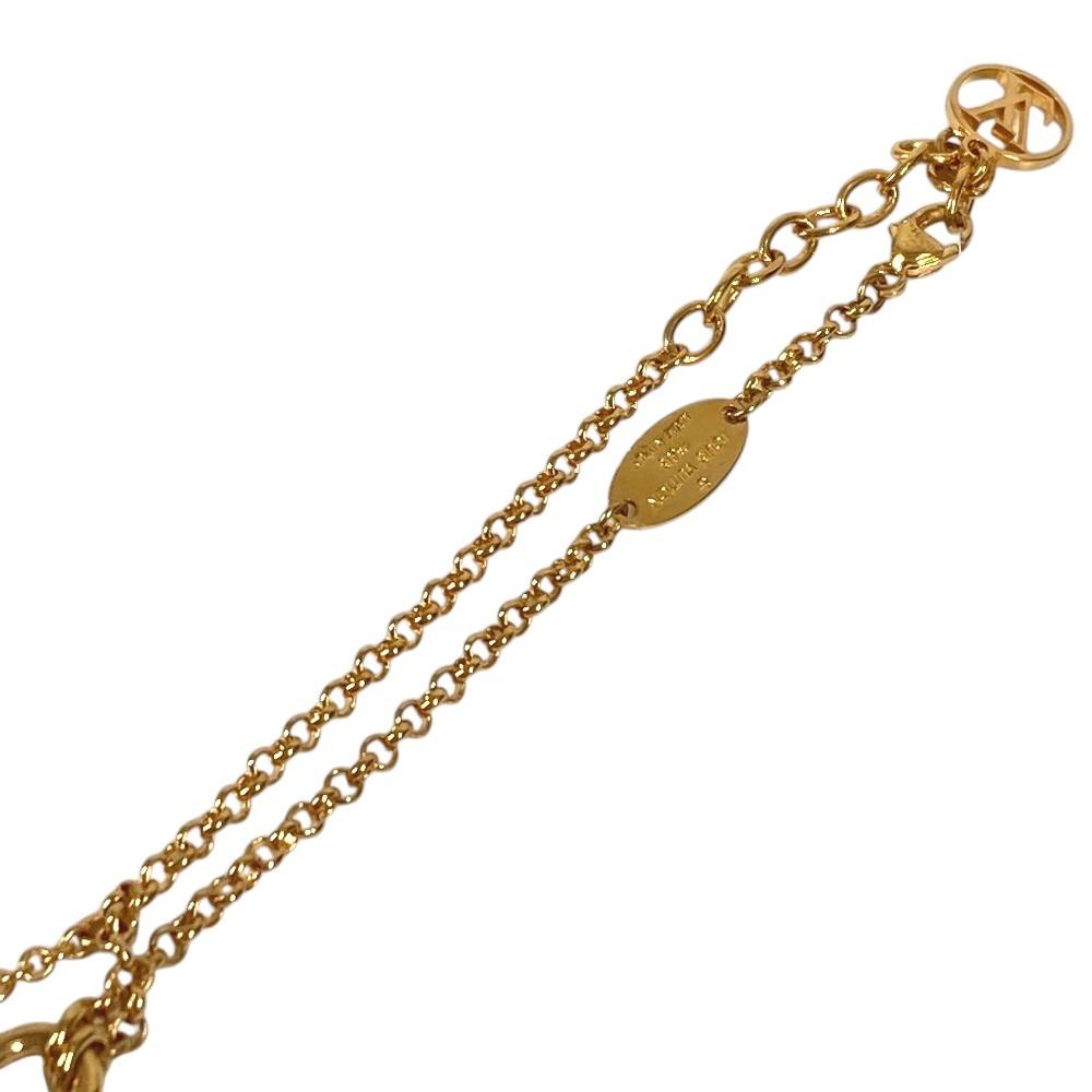 Louis Vuitton M00563 Monogram LVBracelet LV Rocky Chain Bracelet Metal Gold