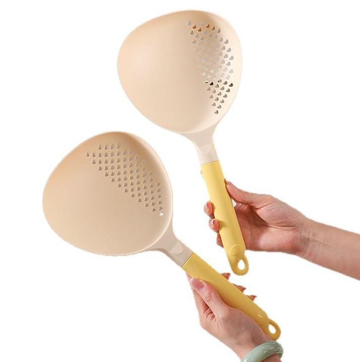 

New 2-in-1 spoon, leaky spoon, kitchen, household dumpling, Lo mein, high temperature resistant, long handle spoon
