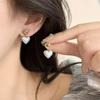 Metal Brushed Ball Earrings, High-End Light Luxury Niche Earrings, 925 Silver Needle Stud Earrings, Women'S Fashion Trendy And Cool Jewelry.