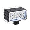 Bike LED Bright Front Lamp Rechargeable Bicycle Head Light with 6 X 18650 Battery