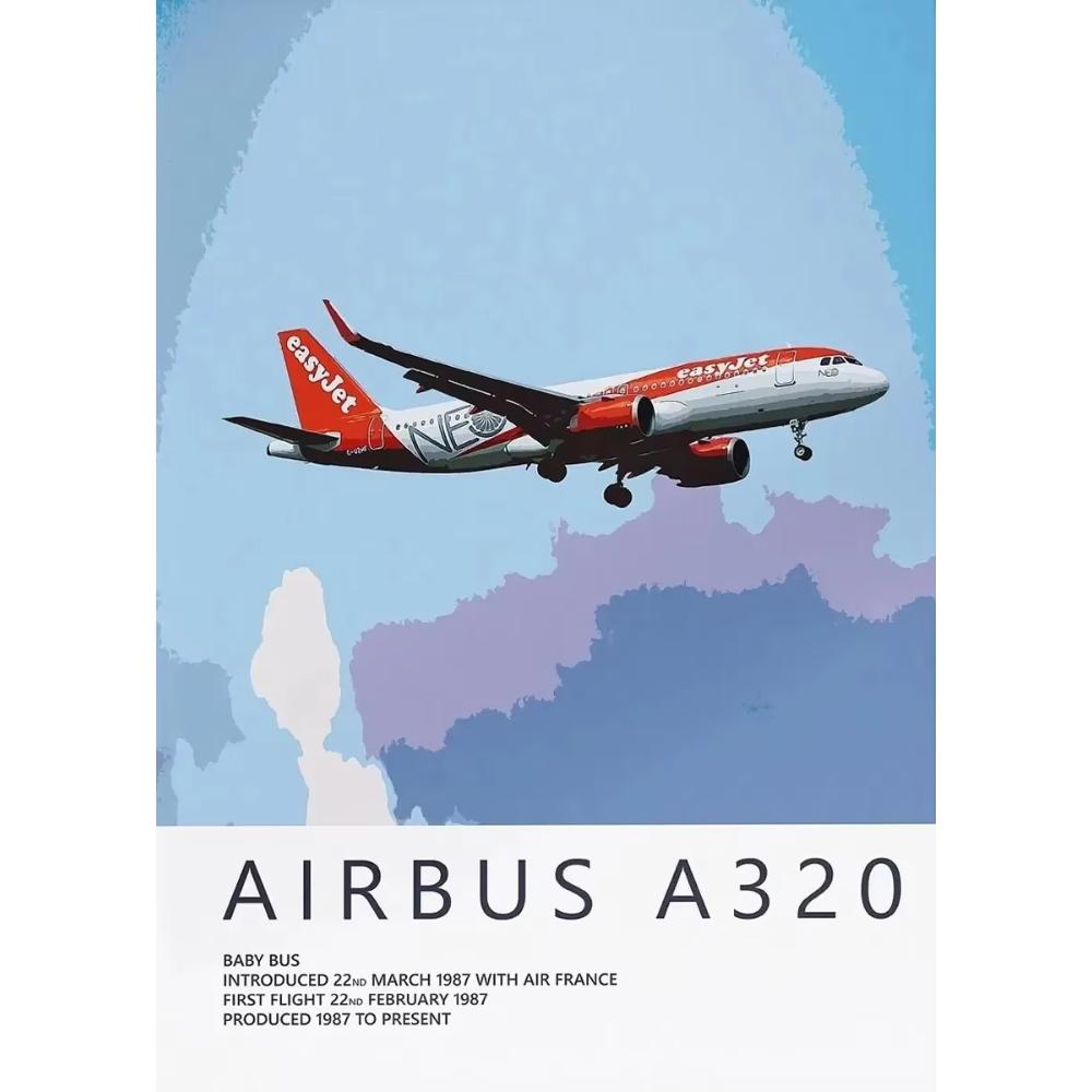 Airbus A320 A380 A350 A319 Aviation Aircraft Posters and Prints Canvas Painting Wall Art Picture for Living Room Home ation