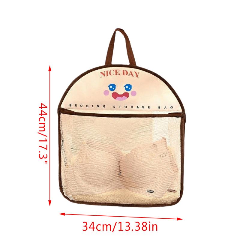 Large Capacity Storage Mesh Bag Storage Bag Reusable Vegetable Storage Net Bag Underwear Socks Storage Kitchen Hanging Mesh Bag