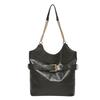 Trendy Urban Vintage Large Capacity Shoulder Bag In Black White Gray And Brown Options