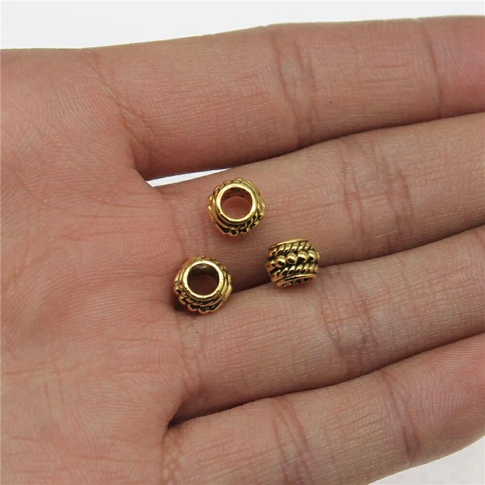 Perles à gros trou Perles d'espacement en vrac Accessoires pour hommes Bijoux faits à la main pour hommes