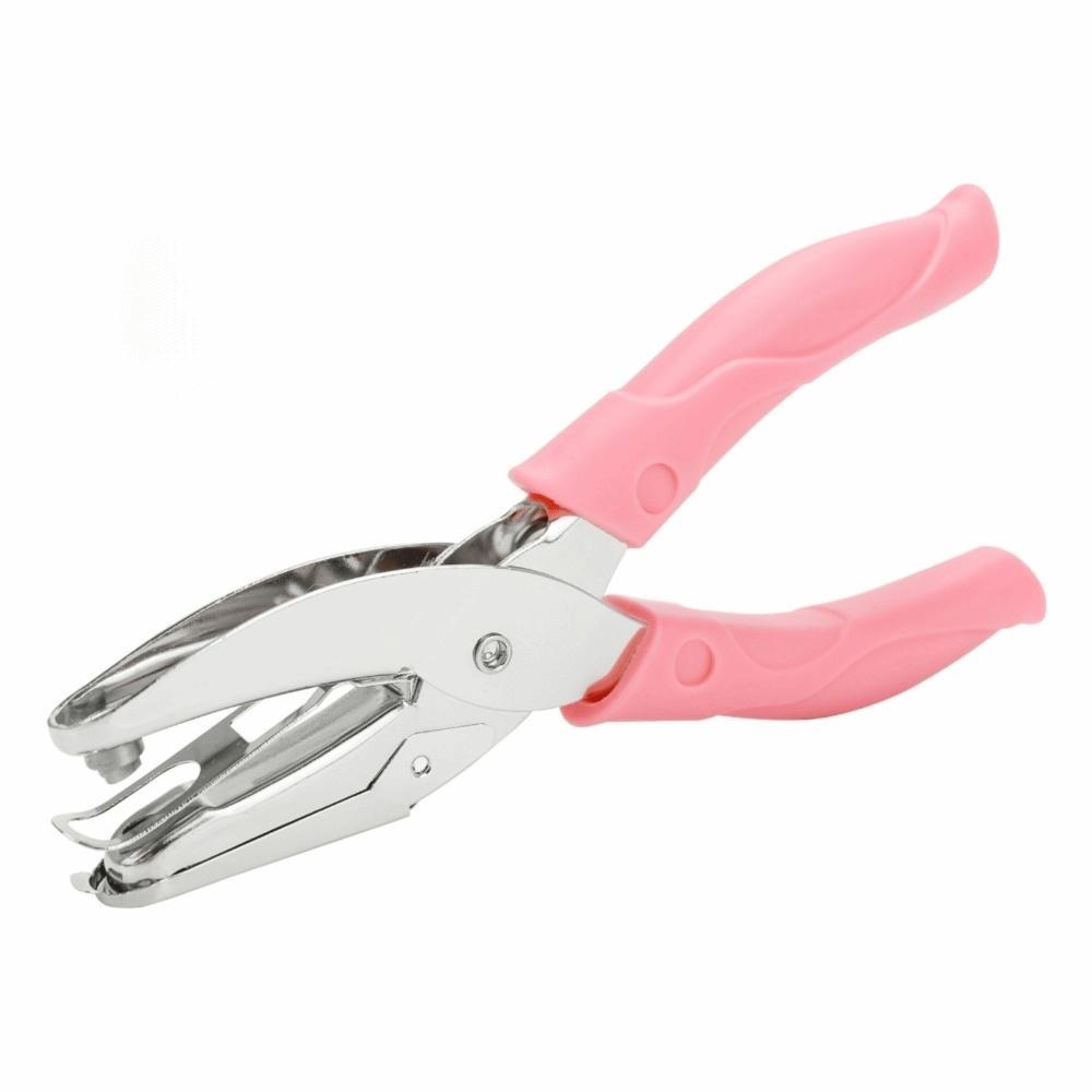 8 Sheet Capacity Handheld Hole Punch Metal Hole Punch Single Hole Puncher Greeting Cards
