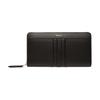 Mythos Palladium Metal Zipper Recycled Cowhide Wallet Men Wallet Black 6308493