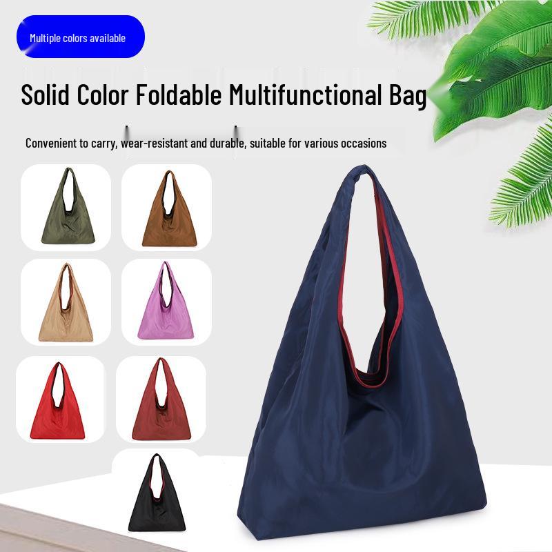 Foldable Large-Capacity U-Shaped Waterproof Polyester Tote Bag for Shopping