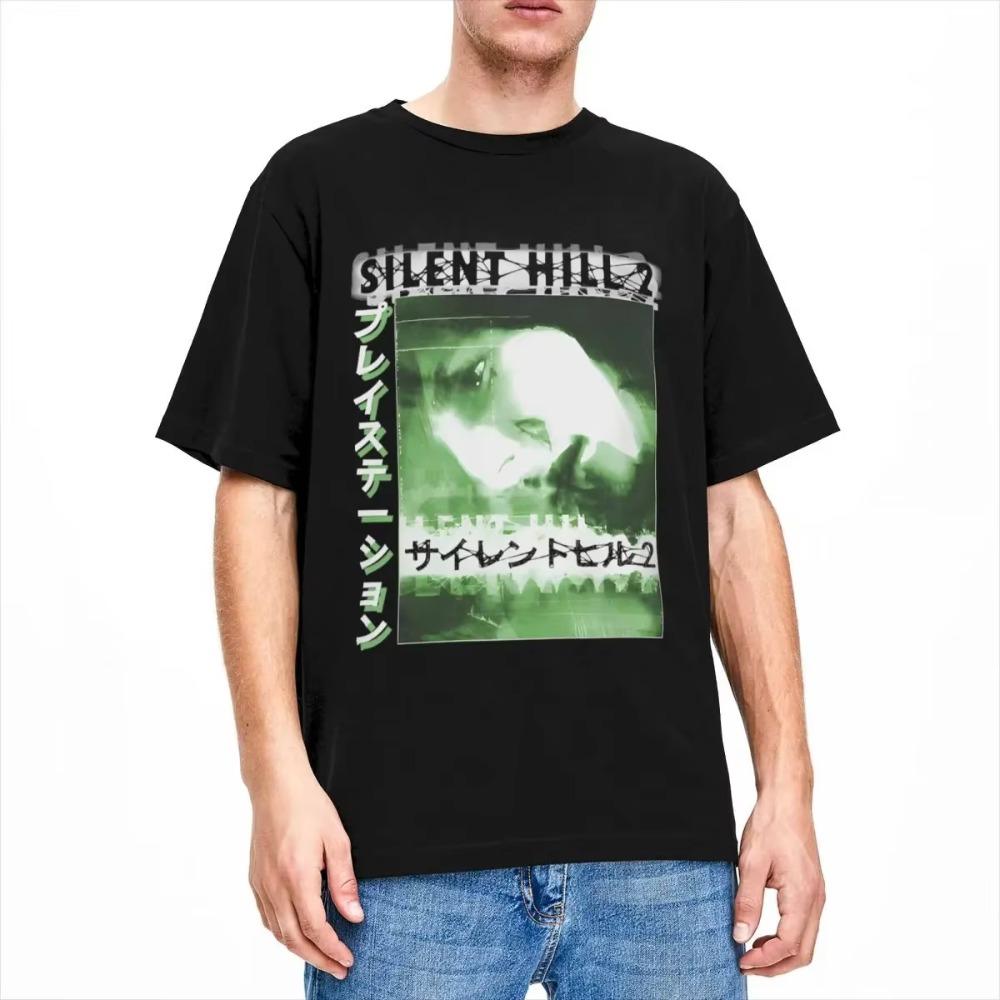 Silent Hill 2 Accessories Shirt Men Women Survival Horror Game Vintage  Printed Tee Shirts
