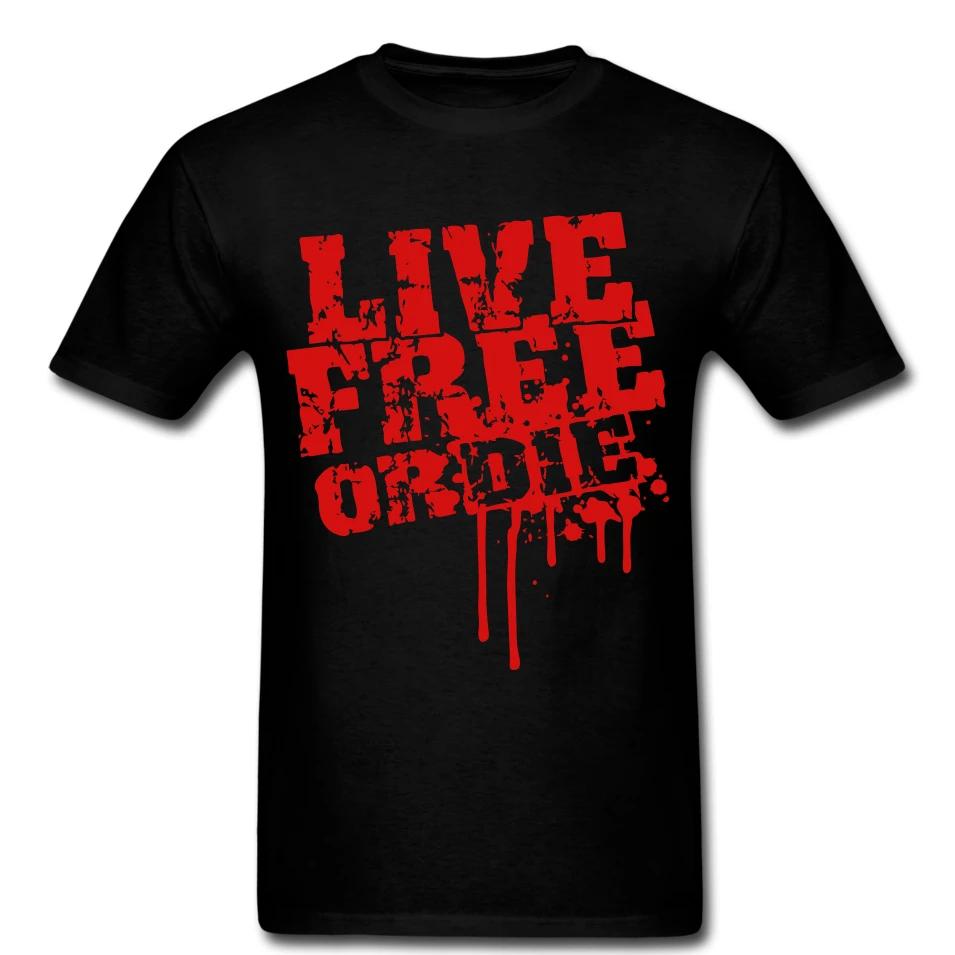 Live Free or Die Bloody Freedom Death T Shirt New 100 Cotton Short Sleeve ONeck Tshirt Casual Unisexs Top S