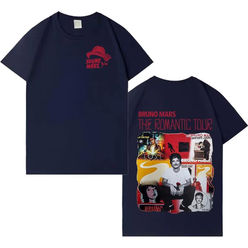 Bruno Mars 2026 Tour Γραφικά άλμπουμ The Romantic 100% Βαμβάκι Unisex μπλουζάκι Νέο Y2K Λαιμόκοψη Κοντομάνικο Ανδρικό γυναικείο καλοκαιρινό T-shirt