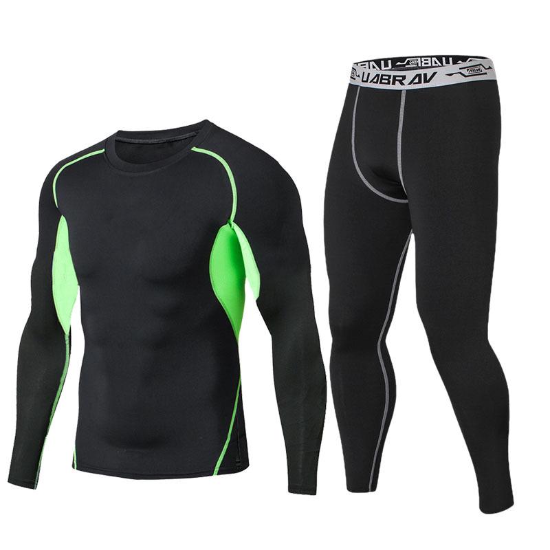 "Men's Quick-Dry Compression Sports Suit for Autumn/Winter - Basketball, Running & Fitness"