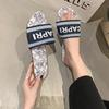 Fashion New Casual Designer Flat Slippers Fashion Woman Single Shoes Casual Shoes Female Outer Wear Letter Beach Sandals