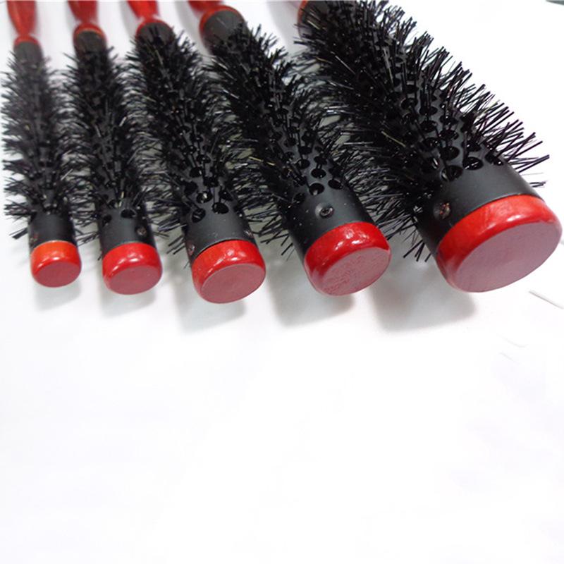 Tubo in Alluminio Forma Cilindrica a Rullo con Setole e Radici dei Capelli Soffici e Frangia Fibbia Interna Strumento di Bellezza per Styling Capelli Ricci