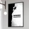 Motivational Canvas Painting Inspirational Black and White  Poster Paper Print Home Bedroom Entrance  Art Painting Decoration
