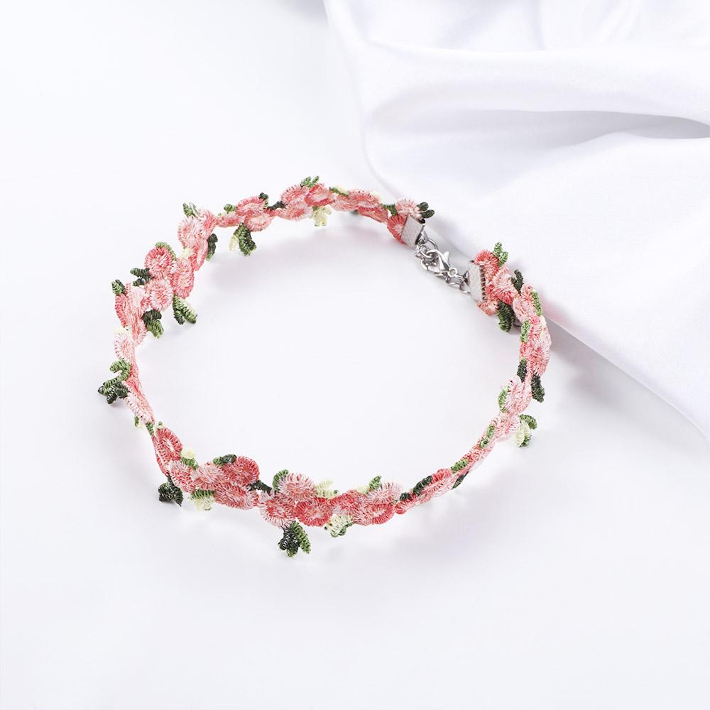 Gifts Girls Romantic Sweet Cute Vintage Choker Chain Clavicle Chain Flower Necklace Jewelry