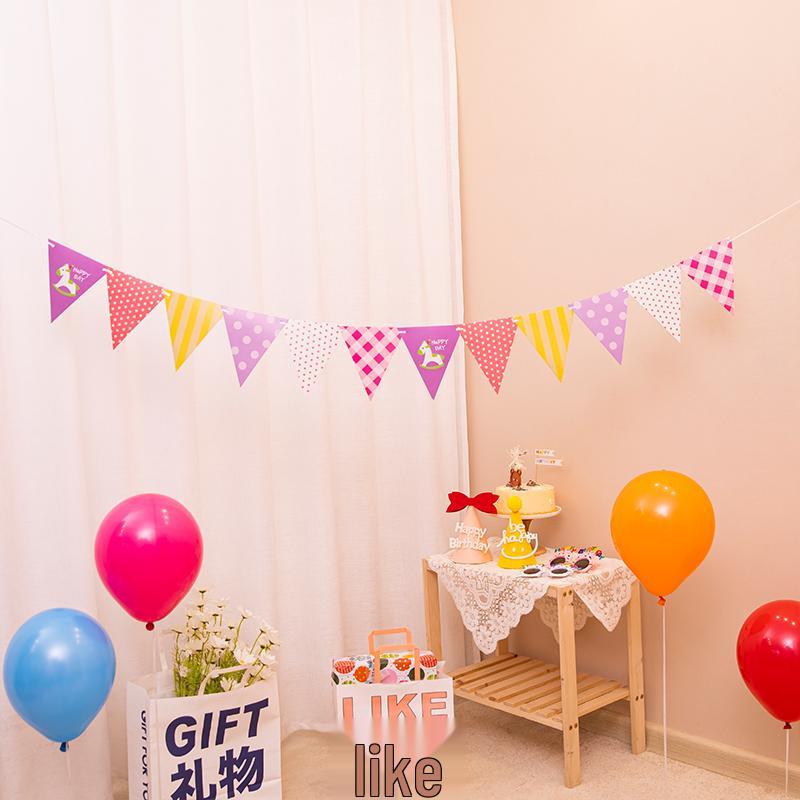 Happy Birthday Banner für die erste Party eines Babys Dekoration