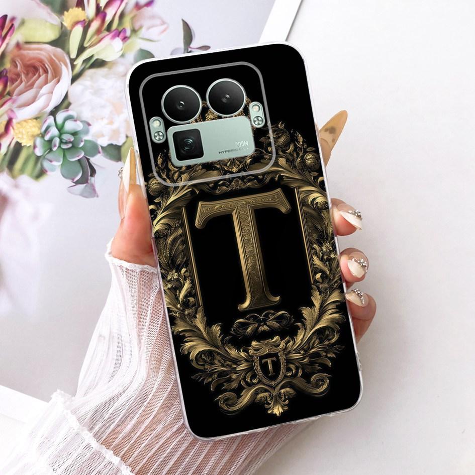 Für Realme GT8 Hülle Realme GT 8 Pro Cover 2025 Mode Buchstaben Krone Capa Weicher Silikon Stoßfänger Für Realme GT8 Pro RMX5210 Fundas