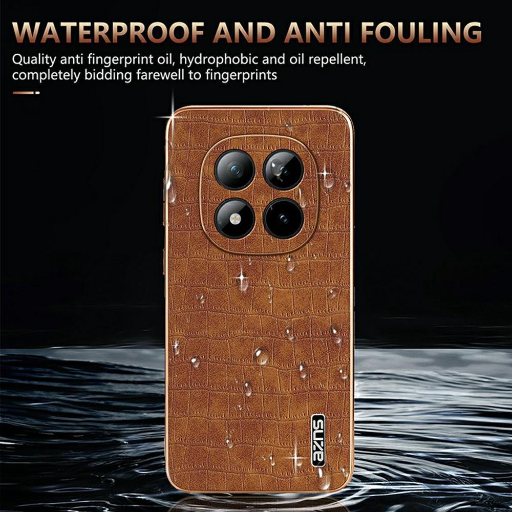 AZNS For Xiaomi Poco M8 Pro 5G/Redmi Note 15 Pro+ 5G (Global) Case Electroplating Crocodile Texture PU + TPU Phone Cover