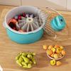 Fruit Cleaner Spinner Large Vegetable Scrubber Manual Salad Drainer Colander Basket Rapid Dry Berry Grape Washer Bowl Kitchen