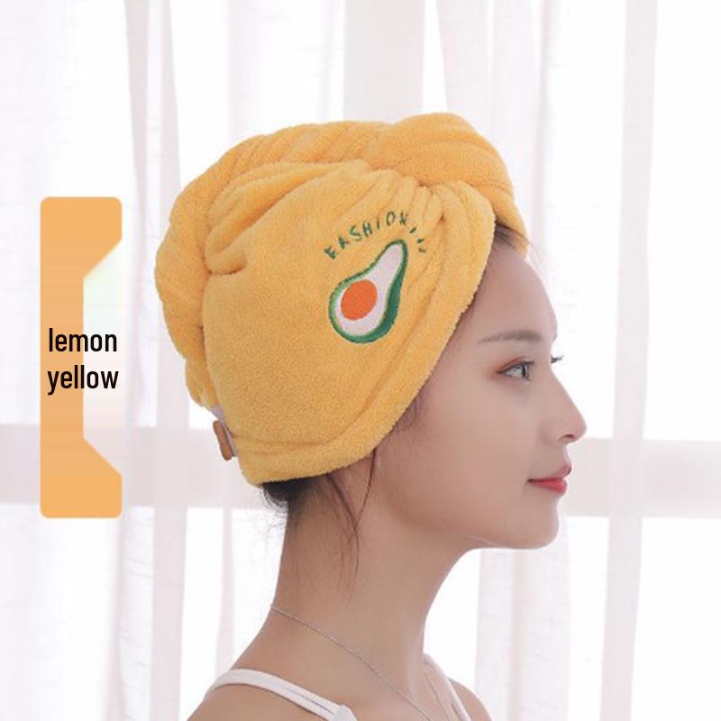 Women's Coral Fleece Quick-Drying Hair Cap – Soft, Breathable, Absorbent Head Wrap Towel