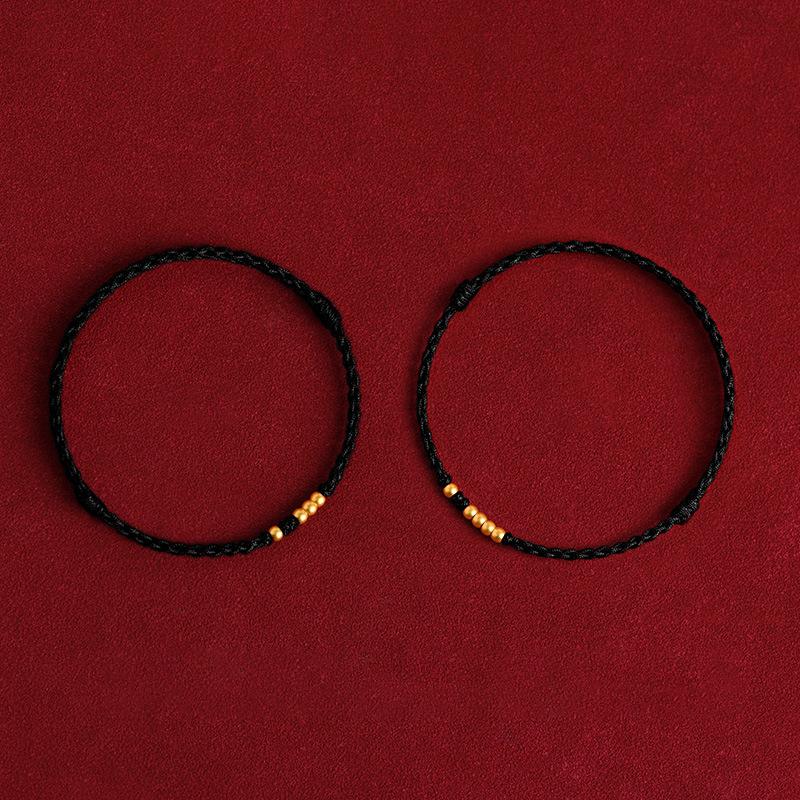 Fashion Handmade Lucky Couple Bracelets Red String Chinese Style Adjustable Bracelets Friendship Jewelry Accessories Gifts