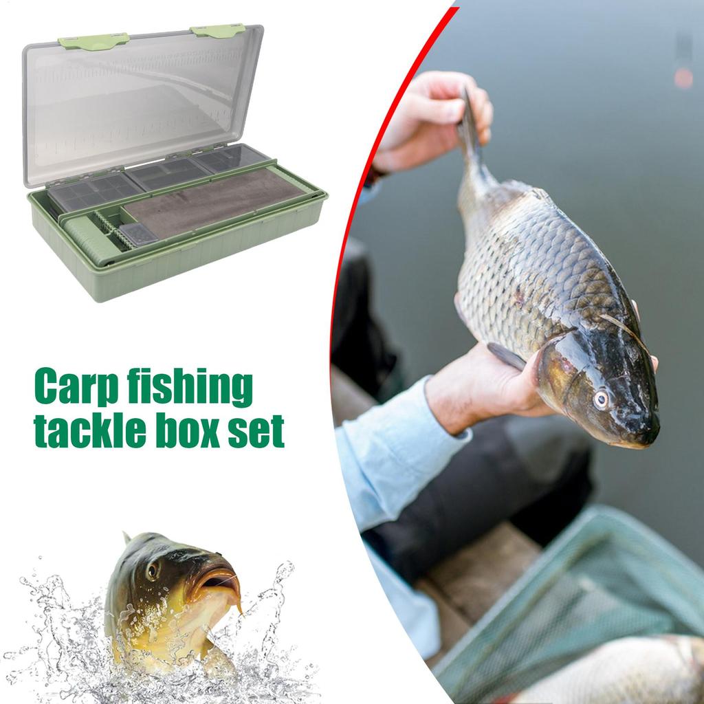 Fishing Tackle Box 9 Pieces Clear Lid Storage Organizer Fishing Box Organizer For Enthusiasts Family Friends Men Women Outdoor