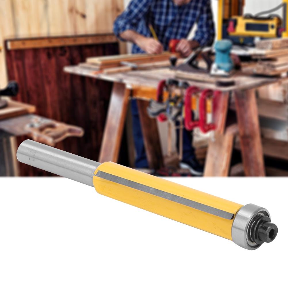 8mm Schaft Oberfräser Holzbearbeitung Fräser Mit Lager Bündigfräser zum Bündigfräsen(8*12.7*50.8mm )