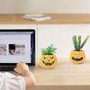 Halloween Flower Pot Decoration, Pumpkin Fake Plant Flower Pot