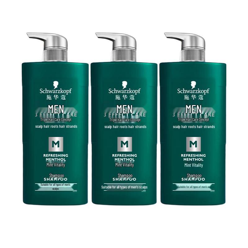 Schwarzkopf Men s Peppermint Energy Shampoo 3-Pack