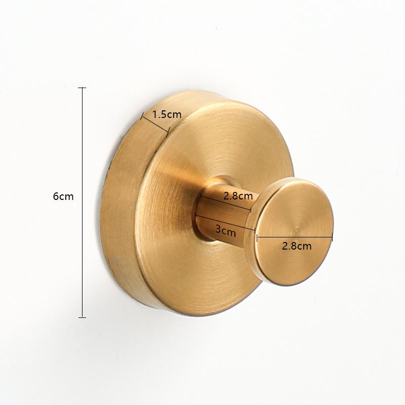 Stainless Steel No-Drill Suction Cup Wall Hook for Coats & Hats - Black