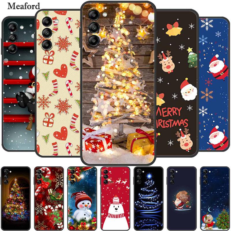For Samsung Galaxy S23 Plus FE Ultra Case Cover Christmas TPU Soft Silicone Phone Back Cover Case for Fundas Samsung Galaxy S 23