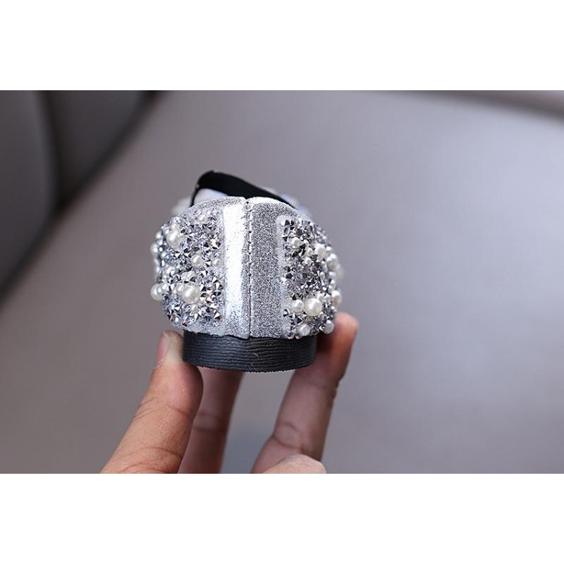 Autumn new style ladylike baby girl children's princess rhinestone single shoes leather shoes dance performance shoes